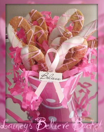 Laineys Believe Cookie Bucket PLAIN PINK Bucket