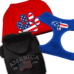 Patriotic Fourth of July  Dog Clothing and Harnesses