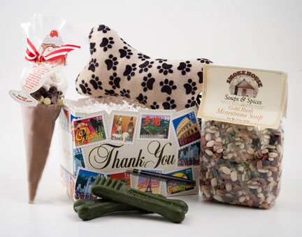Thanks Very Much Dog & Owner Gift Basket