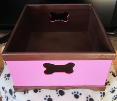 personalized dog toy storage