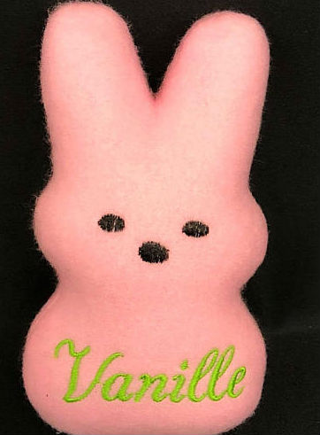 Personalized Dog Toy Marshmallow Peep Bunny » Pampered Paw Gifts