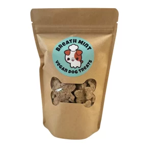 Homemade Vegan Breath Mint Dog Treats - Hand Cut - 5 oz