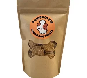 Homemade Vegan Pumpkin Pie Dog Treats - Hand Cut