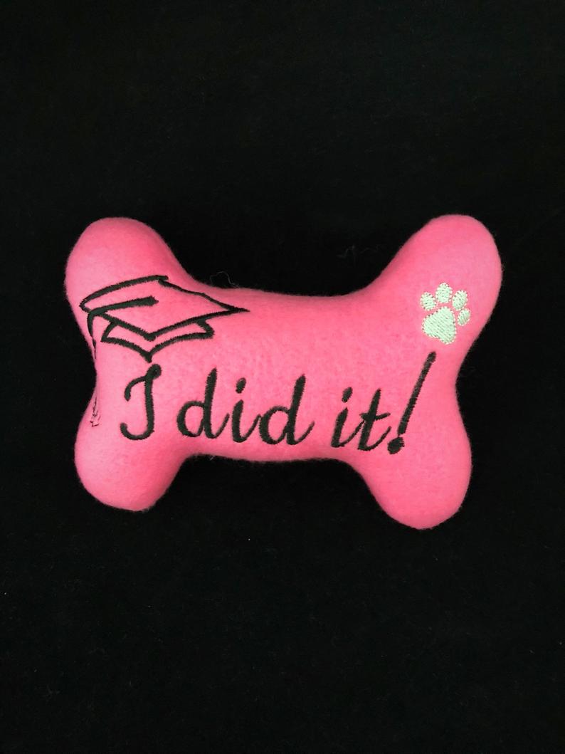 Personalized dog toy Pink bone shaped toy Princess dog toy Gift for dog Dog  pillow Personalized dog gift