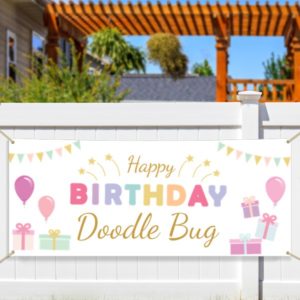 Personalized Happy Dog Birthday Banner