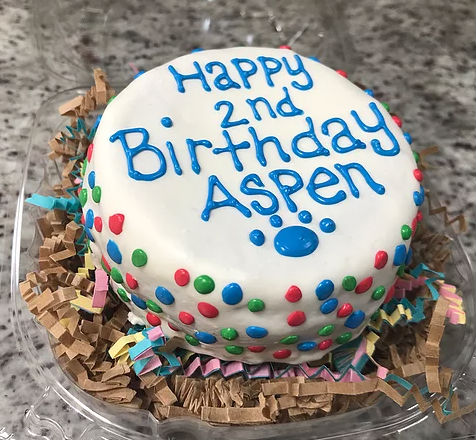 grain free dog birthday cake