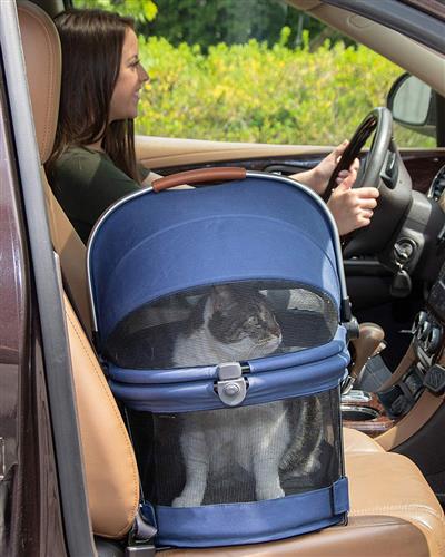VIEW 360 Pet Carrier & Car Seat For Dogs and Cats Midnight River » Pampered  Paw Gifts