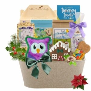 Holiday Classy Dog Gift Basket