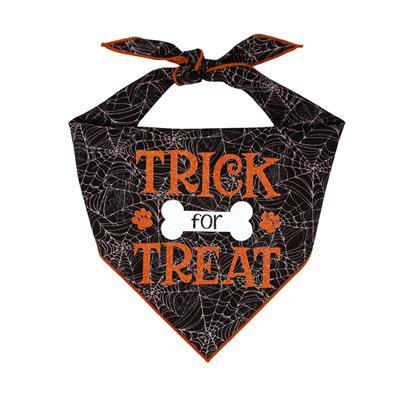Trick Or Treat Bat Halloween Dog Bandana Whoa Dog E 