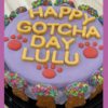 Grain Free Dog Gotcha Day Cake - Circus Sprinkle Celebration