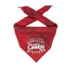 Official Cookie Tester Christmas Dog Bandana - Luxe High Quality Red Plaid Flannel