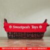Christmas Personalized Liner and Dog Toy Bin Storage Basket