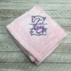 Personalized Luxury Pet Blanket with Appliqued Letter and Name