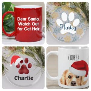 Pet Lovers Christmas Ornaments & Coffee Mugs