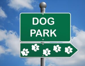 Dog park sign