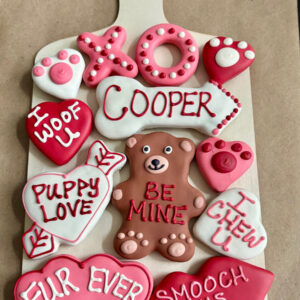 Valentine's Day Barkcuterie Board for Dogs