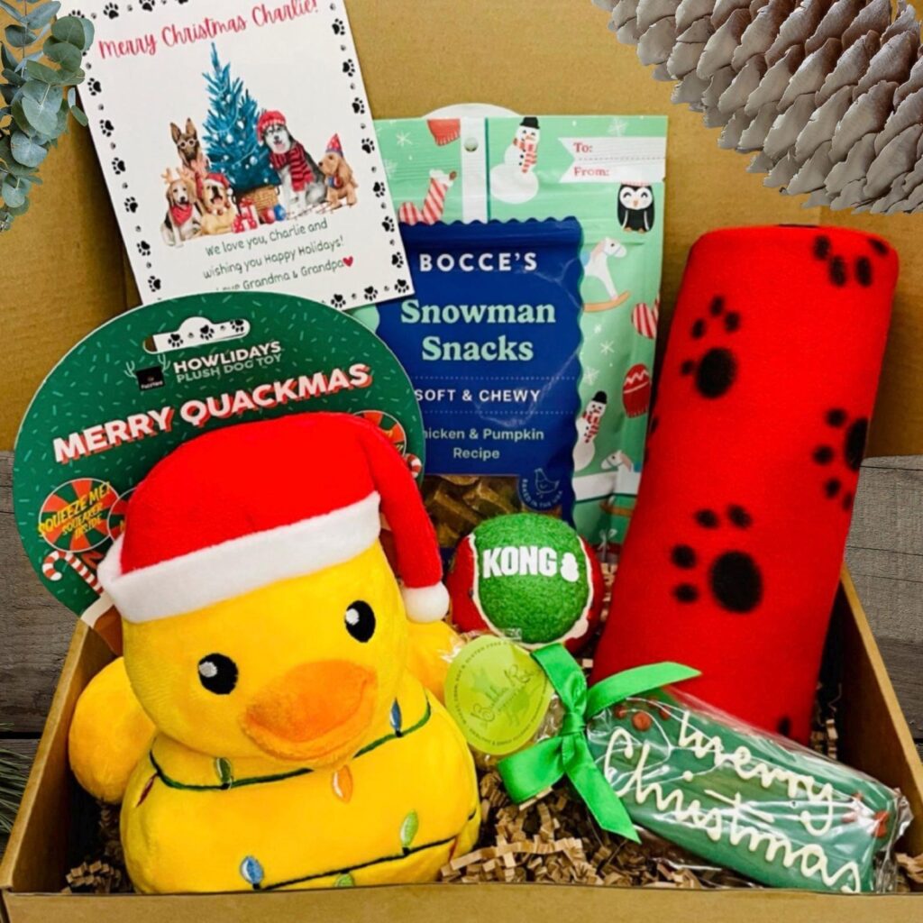 Dog Christmas Facric Storage Basket