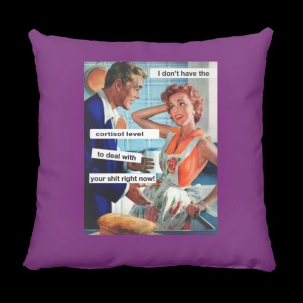 I don't have the Cortisol Square Pillow Purple