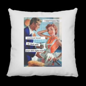 I don't have the Cortisol Square Pillow White
