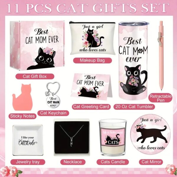 Purr-fect Cat Mom Luxury Gift Basket - Image 2