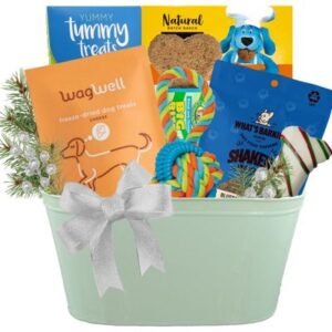 Christmas Fetch and Feast Dog Gift Basket