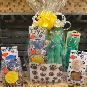 Dog Treat Basket featuring Gumby