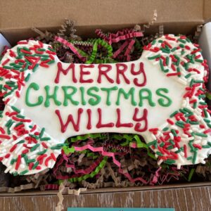 Jumbo Large Personalized Dog Merry Christmas Custom Treat