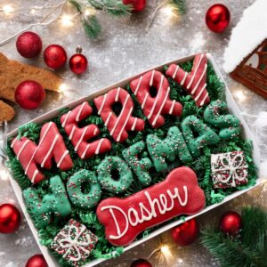 Merry Woofmas Dog Treat Gift Box
