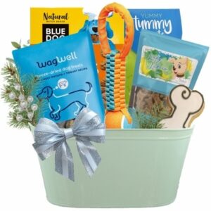 Christmas Fetch and Feast Dog Gift Basket