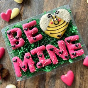 Bee Mine Valentines Dog Treat Gift Box