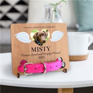 Personalized Heart Pic with Wings Keepsake