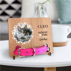 Personalized White Floral Frame favorite Hello and Hardest Goodbye Keepsake