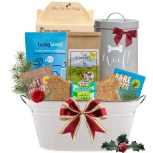 Holiday Sophisticated Dog Gift Basket
