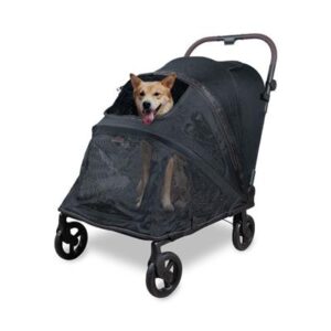 WonderFold Hudson FLATFOLD™ Pet Stroller, Black