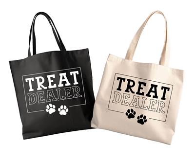 TREAT DEALER Tote Bag | Canvas Tote | lightweight 6 oz Canvas | Tote Bag