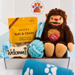 Bigfoot Hugs Welcome Puppy Gift Box