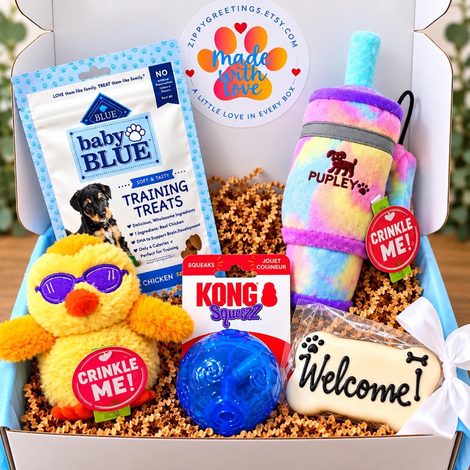 Surf’s Up Cool Chick Puppy Gift Box