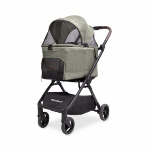 Bella Pet Stroller with AutoFold Technology – Moss