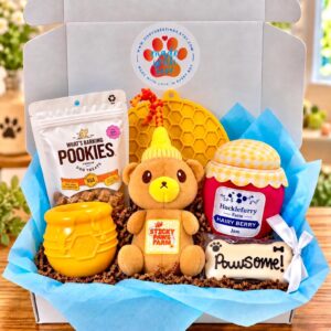 Bee Happy Pup Care Package – Dog Gift Box, New Puppy Welcome Gift