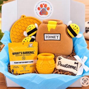 Bee Happy, Pup! Dog Deluxe Gift Box