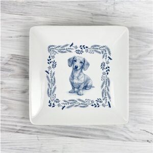 Dog Breed Square Trinket Dish